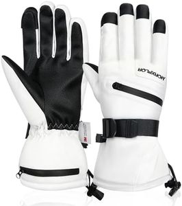 MORXPLOR Winter Ski Snow Gloves Men Women,Waterproof Windproof Touchscreen Snowboard Gloves,3M Thinsulate Insulated Warm Winter Snowmobile Gloves