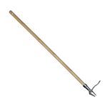 Greena EZE weeder - weed puller long handled dandelion remover tool 4-claw weeder with strong handle, pulls out lawn weeds