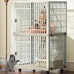 YITAHOME 41'' 2-Tier Cat Cage Cat C