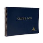 Direct 2 Boater Cruise Log Book - Spiral Bound Book - Blue Book with Flexible Cover - 100 Pages - Ideal Boat Journal Sailing Notebook, Boater Logbook Gift, Yacht Captain Log Book, Nautical Sailboat