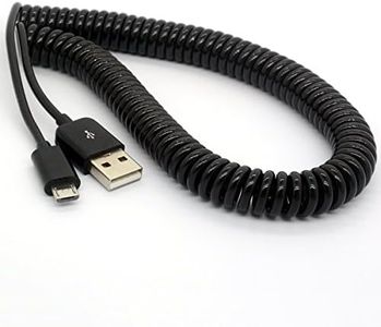 3M/9Ft USB en espiral al cable micro del USB Espiral del resorte Macho del USB 2.0 a los datos micro del conectador del macho de B Datos sincronizan y cargando la cuerda de extensión de los datos