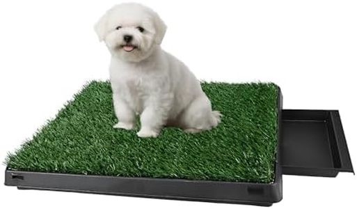Trintion Hundetoiletten Hundetoilette Hunde Toilette Töpfchentrainingsmatte Mit Kunstrasen 63x50cm Hundetoilette Wiederverwendbar Und Leicht Zu Reinigen FüR Welpen Und Kleine Hunde