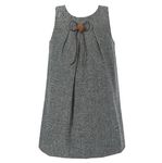 Richie House Girls' Dress with Light Weight Padding Dress RH1281-A-5/6 Grey