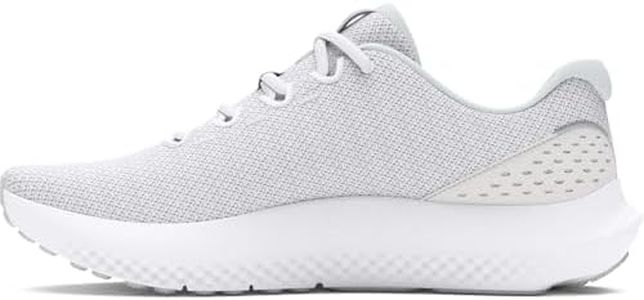 Under Armour Surge 4 Running Shoes Womens, White Distant Gray Metallic Silver, 7 US