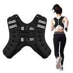 12lbs Weight Vest Workout Equipment - RUN.SE Weight Vest with Reflective Stripe for strength Training, Cardio, Walking, Jogging, Running Men Women Kids