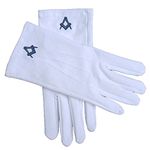 Clermont Direct Masonic White Gloves Large