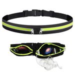 Running Belt Mobile Phone Holder Bum Bag, Adjustable Elastic Strap Travel Belt, Waterproof Reflective Running Waist Packs for Exercise Cycling Walking Travel & Outdoor Activities-Unisex