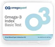 OmegaQuant Omega-3 Index Basic - The Original Omega-3 Blood Test Kit with one Drop of Blood Home Kit, Includes Blood Collection Kit | 1 Omega-3 Test Kit