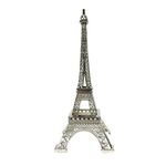 Allgala 10" Eiffel Tower Statue Decor Alloy Metal, Silver