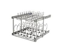 Rev-A-Shelf Two-Tier Steel Wire Pull Out Cookware Cabinet Organizer w/Soft Close