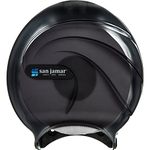 San Jamar R2090TBK Black Pearl Oceans Jumbo Single Roll Toilet Tissue Dispenser