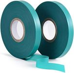 TELENT OUTDOORS 2 Pcs 150 Feet x 1/2" Wide Stretch Tie Tape Green Plant Garden Tie, Garden Vinyl Stake for Branches, Climbing Planters, Flowers