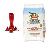 Perky-Pet 403CP Hummingbird Feeder (8-Ounce) + 244CLSF Hummingbird Nectar (2-Pound Bag)