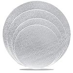 4 Pack Silver Cake Boards Round Cak