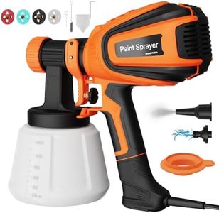 Sistema di verniciatura a spruzzo, pistola per verniciatura elettrica HVLP da 700 W 1200 ML, 4 ugelli e spruzzatore di vernice a 3 modelli, per uso interno ed esterno