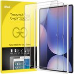 JETech Screen Protector for Samsung Galaxy Tab S10 Ultra/Tab S9 Ultra 14.6-Inch with Easy Installation Frame, Tempered Glass Film, HD Clear, 2-Pack