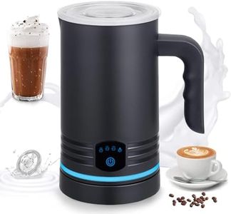 Electric Milk Frother, 4-in-1 Milk Frother and Milk Steamer, 430ml Automatic Hot & Cold Foam Maker, with Touch Screen, Perfect for Hot Chocolate, Lattes, Cappuccinos, and Macchiatos