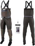 HotSrace Waders for Men, Fishing Waders for Women,3-Ply Nylon,Waterproof for Hunting, Lightweight Waders