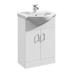 NUIE Floor Standing 550mm Cabinet & Basin 1