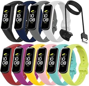 10 Pack Bands Compatible with Samsung Galaxy Fit 2 Bands for Women Men, Sport Straps Replacement Wristband Accessories for Samsung Galaxy Fit2