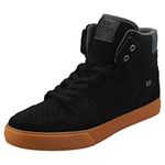 Supra Unisex Vaider Hi-Top Trainers, Black Black Dk Grey Gum 028, 4 UK