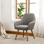 Roundhill Furniture Tuchico Contemporary Fabric Accent Chair, Gray, Chair, Gray