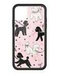 Wildflower Cases - Poodle Doodle Case, Compatible with Apple iPhone 11 | Pink, Dogs, White, Black, Cute, Trendy - Protective Black Bumper, 4ft Drop Test Certified, Women Owned Small Business