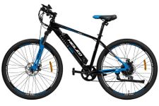 Toutche HEILEO M200 Mountain Electric Cycle for Men 8-Speed Shimano Cassette Gears Dual Disc Brakes Removable Battery 60 KM Range Advanced LCD Display 18" x27.5 Light Weight MTB