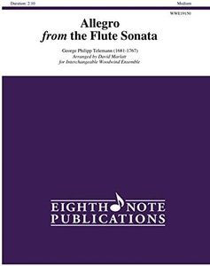 Allegro: From the Flute Sonata, Score & Parts