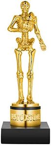 Toyvian Trofeo de esqueleto de Halloween para Halloween Skull Party Favor Premios, Premios de juego de huesos de oro, Golosinas para niños, rellenos de bolsas de regalo