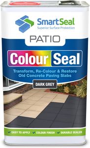 SmartSeal Patio ColourSeal Dark Grey 5L – Concrete Paving Paint & Sealer