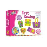 Galt First Sewing Kit - 5 Childrens Sewing Kits, Craft Kit for Kids - Introduction to Sewing, Colourful Learn to Sew Set - Step by Step Guide - Make a Bag, Frame, Purse and More - Ages 5 Years Plus