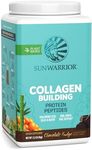 Sunwarrior Vegan Collagen Protein Powder Plant-Based | Hyaluronic Acid Minerals Biotin Soy Free Dairy Free Gluten Free Non-GMO | Chocolate 40 Servings | Collagen Building Peptides