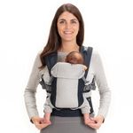 Beco Gemini Cool Baby Carrier Newborn to Toddler - All Positions Baby Body Carrier, Baby Carrier Backpack, Baby Front Carrier with Adjustable Seat, Ergonomic Baby Holder Carrier 3-16 kg (Cool Navy)