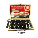 NC Electric Hot Stone Massage Set, Basalt Massage Stones with Bamboo Box Heater, Professional Home Massage Accessories, for Spa, Essential Set 20Pcs