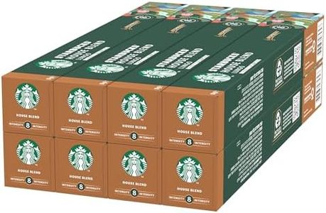 STARBUCKS House Blend by Nespresso, Torréfaction Ambrée, Capsules de Café 8 x 10 (80 Capsules)