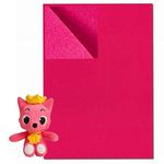 CANVASS Pack of 10 Bright A4 Size Multicolored Stiff Felt Sheet 1mm Thick for Craft (20cm*30cm) (A4 Size, Pink)