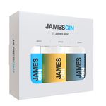 JAMES GIN by James May Gin Gift Set - 3 unique gins - 50ml Asian Parsnip, 50ml American Mustard & 50ml London Drizzle