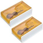 Rosin Violin Rosin 2 pack Big size Rosin Low Dust Natural Rosin for Violin Cello Viola Bows (Yellow)