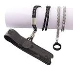 ZUYOOK Protective Sleeve, Outdoor Anti-Lost Detachable Nylon Necklace Gray Protective Sleeve + Anti-Lost Metal Box Chain 3.0 Pendant, Rope/Chain Length 40cm Compatible with RE-LX 1/2/3/4/5