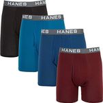 Hanes Ultimate Men's Comfort Flex Fit Boxer Briefs, Ultra Soft Cotton Modal Blend Underwear, 4-pack, Assorted, large (pack of 4)