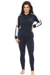 biyya® Women’s Sportswear Set, 2 Piece Women Track Suit Set Hoodie and Stretch Legging Ladies Gym Wear Tracksuits Activewear Set S to XL (Navy, Small)