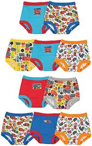 Disney Boys' Pixar Cars Toddler Potty Training Pant and Starter Kit with Stickers & Tracking Chart Sizes 18m, 2t, 3t, 4t, 10-pack Training Pant, 3 Years