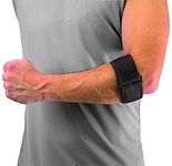 Mueller Tennis Elbow Support with Gel Pad, Black, One Size Fits Most (Pack of 1)