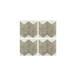 RoomMates TIL3461FLT StickTiles Chevron Distressed Wood Peel and Stick Tile Backsplash, Multicolor