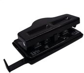 ITSYHPRO Mushroom 4 Hole Paper Punch Classic Black Discbound & Office Puncher for Discbound Notebooks Binders and Planners