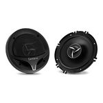 Concave CV-600 High Performance 3 Way 6 Inch Coaxial Car Speaker with Inbuilt PEI Car Tweeter and HOP Woofer 600W MAX Pair (Black)