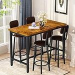 Lamerge Dining Table Set for 4 Bar 