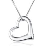 TANGPOET Ashes Necklace 925 Sterling Silver Urn Necklace for Ashes Memorial Cremation Jewellery for Ashes Heart Keepsake Pendant Necklace for Mum Dad Women Men Pet with Funnel Filler Kit