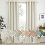 NICETOWN Natural Linen Curtains 84 